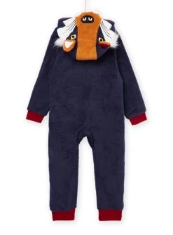 Combinaison En Velours à Capuche à Animation Loup. -Dpam 22WH1231D4F 705 4