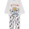 Pyjama T-shirt Et Pantalon En Velours à Animation Fusée 1 Pyjama T-shirt Et Pantalon En Velours à Animation Fusée -Dpam 22WH1238PYJ J922 1