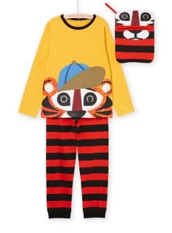 Pyjama Long à Motif Tigre 3 Pièces -Dpam 22WH1263PYG B114 1 1