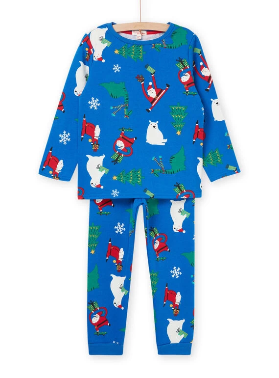 Pyjama De Noël Bleu 3 Pyjama De Noël Bleu