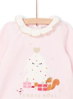 Pyjama De Nöel Rose Et Blanc -Dpam 22WH1371PYJ D310 3