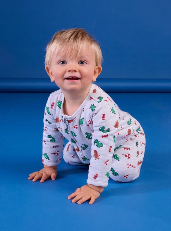 Grenouillère à Imprimé Noël Et Dragons 4 Grenouillère à Imprimé Noël Et Dragons – Bild 2