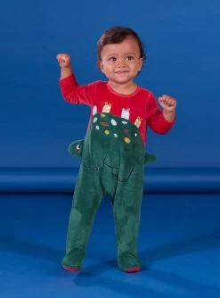 Grenouillère à Motif Dinosaure Et Bonnet