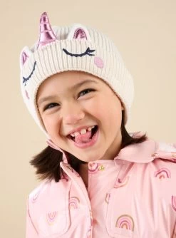 Bonnet En Tricot à Animation Licorne