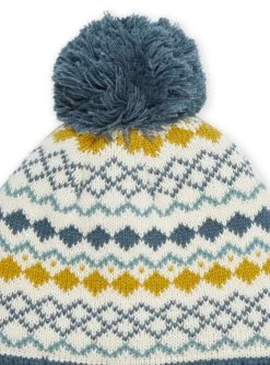 Bonnet à Jacquard Et Pompon -Dpam 22WI02G2BON A016 3