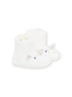 Chaussons Peluche Licorne