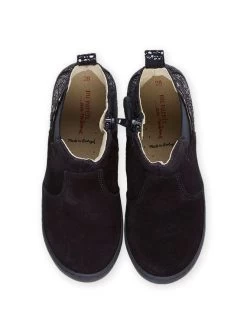 Chelsea Boots En Croûte De Cuir Marine Avec Détails Fantaisie à L'arrière -Dpam 22XK3581D0D 070 1