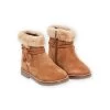 Boots En Croûte De Cuir Avec Col Fourré -Dpam 22XK3591D10 804 1