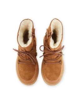 Boots Camel En Croûte De Cuir Et Semelle Cuvette -Dpam 22XK3592D3W 804 4