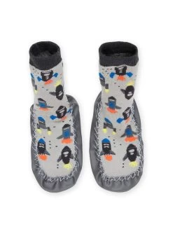 Chaussons Chaussette à Imprimé Fusée -Dpam 22XK3643D08 940 4