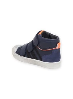 Baskets Montantes En Cuir Bleu Marine -Dpam 22XK3672D3P 070 3