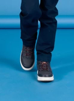 Basket Lacets Bleu Marine