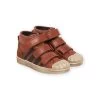 Baskets Montantes En Cuir Camel