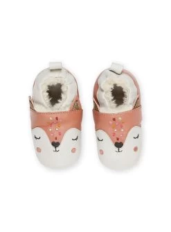 Chaussons Boots En Cuir Souple à Animation Animaux -Dpam 22XK3751D3S 030 1