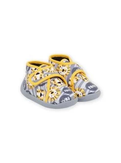 Chaussons Bottillons à Imprimé Lion Et Lettrage