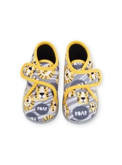 Chaussons Bottillons à Imprimé Lion Et Lettrage -Dpam 22XK3842D0A 940 4