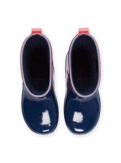 Bottes De Pluie Bleu Marine Avec Patch Arc-en-ciel à Paillettes -Dpam 23KK3511D0C 070 14