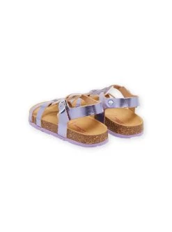 Sandales Violettes En Cuir -Dpam 23KK3562SLB 708 14