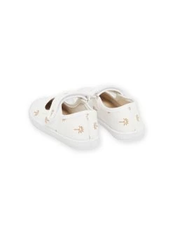 Babies Blanches En Toile à Imprimé Palmiers Irisé -Dpam 23KK3572D17 001 13