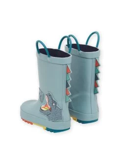 Bottes De Pluie Bleu-vert Avec Patch Dinosaure Bleu-gris -Dpam 23KK3611D0C 600 13