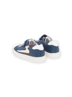 Baskets En Cuir Bleu Marine -Dpam 23KK3623D3F 070 13