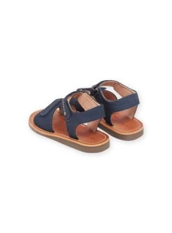 Sandales Bleu Marine En Cuir -Dpam 23KK3665D0E 070 13