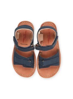 Sandales Bleu Marine En Cuir -Dpam 23KK3665D0E 070 14