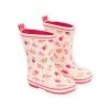 Bottes De Pluie Roses à Imprimé Chats Et Fruits