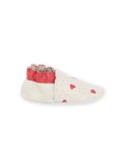 Chaussons En Cuir écrus à Imprimé Fraises -Dpam 23KK3741D3S 001 12