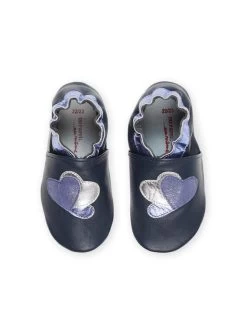 Chaussons En Cuir Bleus Avec Patch Curs -Dpam 23KK3742D3S C201 14