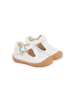 Babies Blanches En Cuir