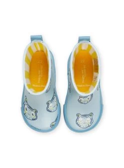 Bottes De Pluie Bleues à Imprimé Chats -Dpam 23KK3812D0C C218 14