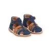 Sandales Bleu Marine En Cuir