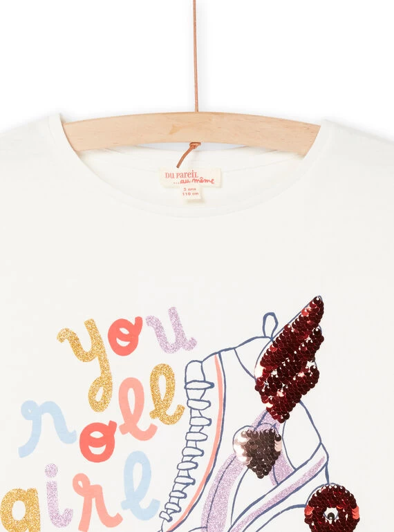 T-shirt Blanc à Animation Roller 4 T-shirt Blanc à Animation Roller – Bild 2