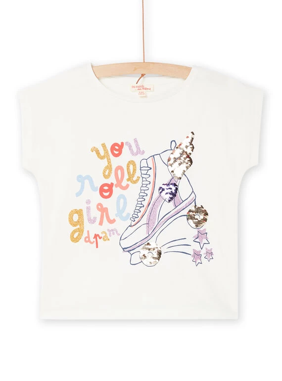 T-shirt Blanc à Animation Roller 5 T-shirt Blanc à Animation Roller – Bild 3