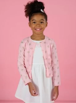 Cardigan à Imprimé Feuilles