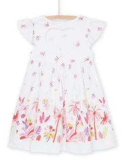 Robe Blanche à Imprimé Fantaisie -Dpam 23S901O2ROB 000 14