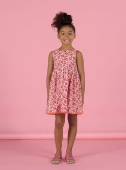 Robe Réversible Rose Et Orange