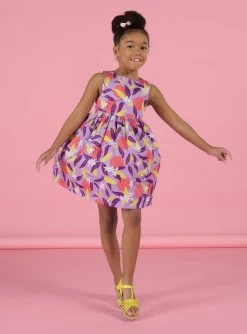 Robe Lavande à Imprimé Fleuri