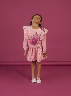 Sweat Rose à Volants -Dpam 23S901T1SWE 303 1