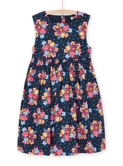 Robe Noire à Imprimé Fleuri -Dpam 23S901U3ROB C243 11