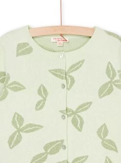 Cardigan Vert Amande Jaquard -Dpam 23S901V1CAR 611 12