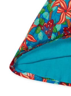 Robe Turquoise Foncé à Imprimé Fleurs -Dpam 23S901W2ROB C217 13