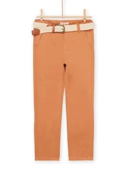 Pantalon Châtaigne Avec Ceinture Amovible