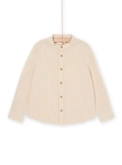 Chemisier Rose à Imprimé à Rayures