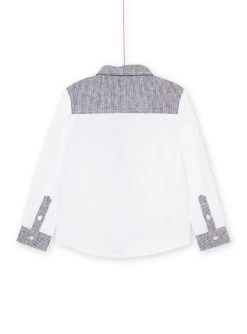 Chemise Blanche En Lin Et Cravate Amovible -Dpam 23S90232CHM 000 13