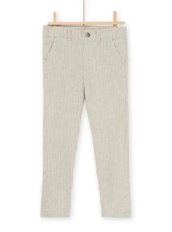 Pantalon à Imprimé à Rayures -Dpam 23S902O1PAN I818 11