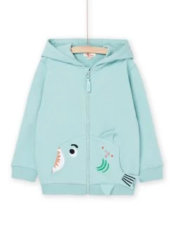 Sweat Bleu Céladon à Animation Poisson -Dpam 23S902V1GIL 204 11
