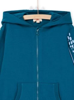 Sweat à Capuche Bleu Canard -Dpam 23S902W1GIL 714 12