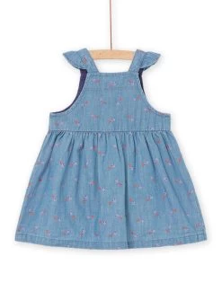 Robe En Denim à Imprimé Fleuri -Dpam 23SG09K2ROB P274 13